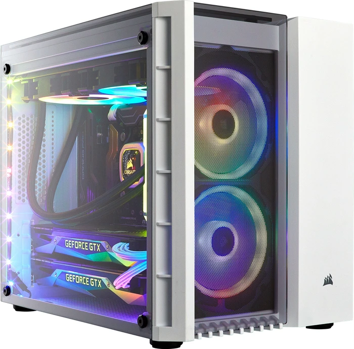 Corsair Crystal Series 280X RGB, weiß, Glasfenster