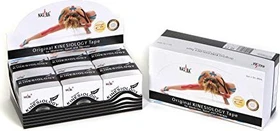Nasara Kinesiology Tape Rolle 5cm x 5m schwarz, 6 Stück