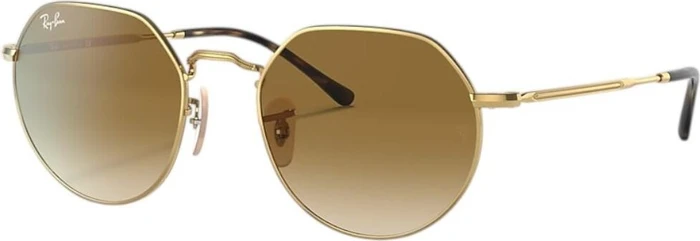 Ray-Ban RB3565 Jack 53mm polished gold/brown