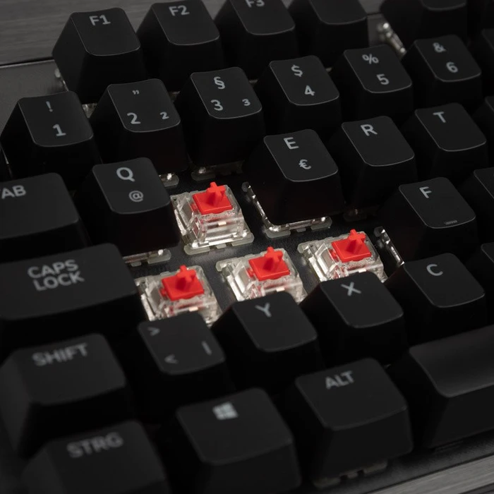 Mountain Everest Core, TKL, LEDs RGB, Gunmetal Gray, MX RGB RED, USB, DE