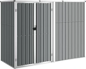vidaXL Metall Gerätehaus 225x89cm grau