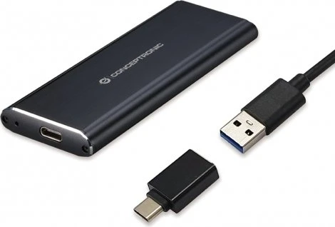 Conceptronic M.2 PCIe NVMe SSD Gehäuse, USB-C 3.1