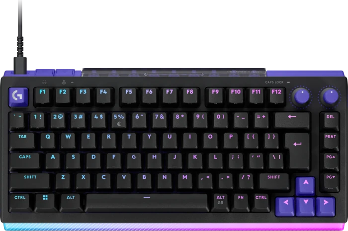 Logitech G512 X 75 TMR, schwarz, Dual-Swap analog/mechanisch, taktil, USB, EN