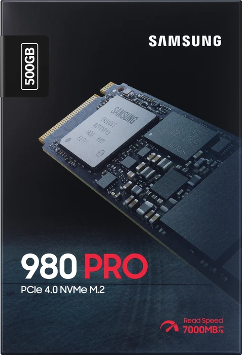 Samsung SSD 980 PRO 500GB, M.2 2280 / M-Key / PCIe 4.0 x4