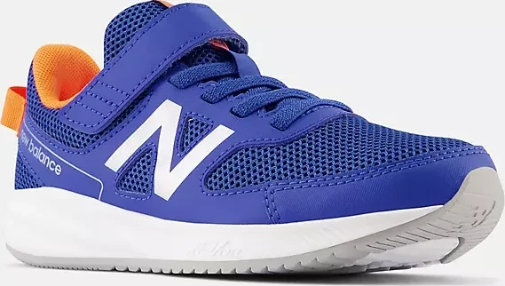 New Balance 570v3 Bungee Lace Top Strap cobalt/blaze orange (Junior)