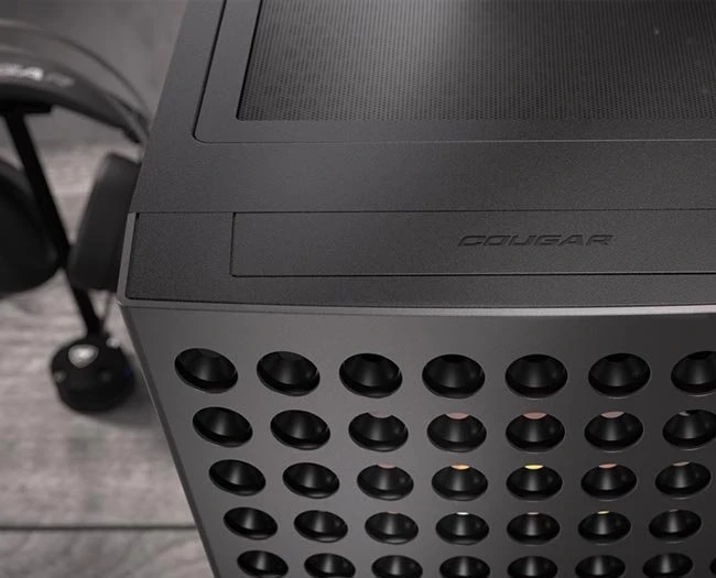 Cougar Airface ECO RGB, schwarz, Glasfenster