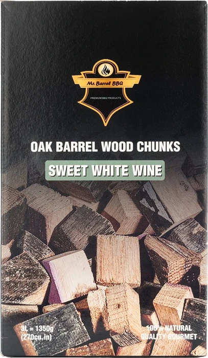 Mr. Barrel BBQ Oak Barrel Sweet White Wine Räucherholz, 1.35kg