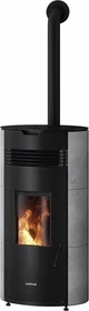 Justus Norta Pellet-Kaminofen Stahl/Speckstein schwarz