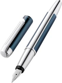 Pelikan Pura P40 petrolblau/silber, rechte Hand, breit