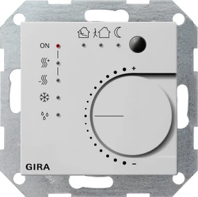 Gira KNX System 55 Stetigregler mit Tasterschnittstelle 4-fach, grau matt