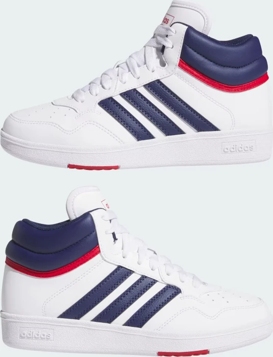 adidas Hoops Mid 4.0 cloud white/dark blue/team victory red (Junior)