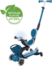 Globber Go Up Baby 360 Lights Kickboard petrol