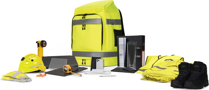 Dicota Hi-Vis 65 Liter, Notebook Rucksack, gelb