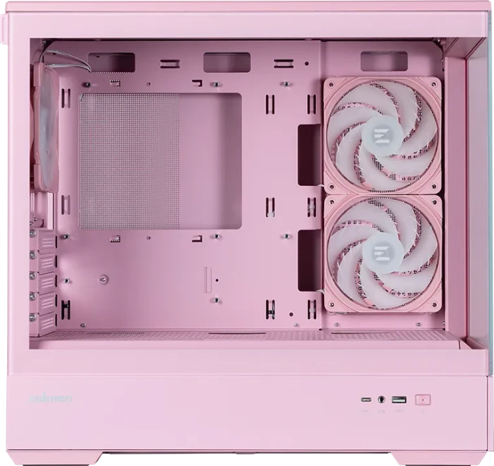 Zalman P30 [V2] Pink, rosa, Glasfenster