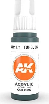 AK-Interactive 3rd Gen Acrylic Colors Acrylic Modelling Colors turquoise, 17ml