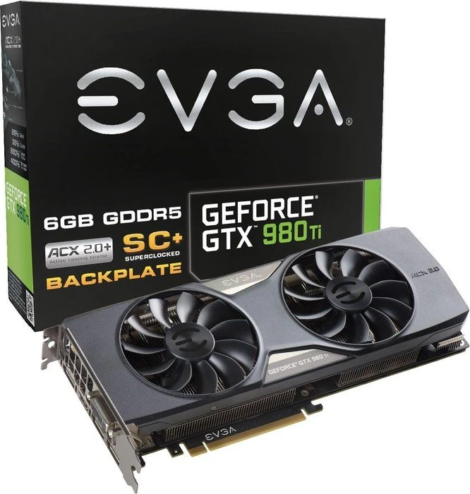 EVGA GeForce GTX 980 Ti Superclocked+ ACX 2.0+, 6GB GDDR5, DVI, HDMI, 3x DP