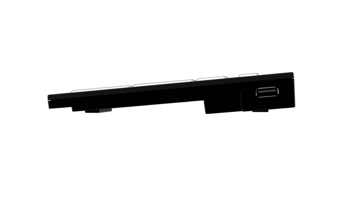 LogicKeyboard Nero Slim Line LargePrint PC, Black on White, USB, DE