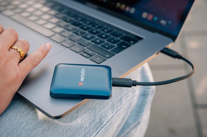 Verbatim Snapback, Blue Metallic, 1TB, USB-C 3.2
