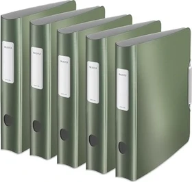 Leitz Qualitäts Ordner 2-Ring 180° Active Style, 65mm, A4, seladon grün, 5er-Pack