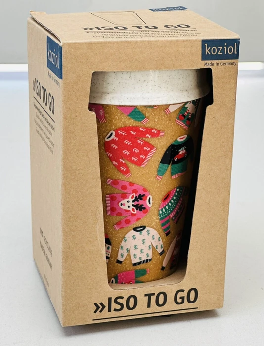 koziol Iso To Go Isolierbecher 400ml xmas sweater