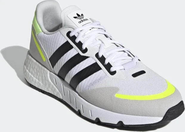 adidas ZX 1K Boost cloud white/core black/solar yellow (Herren)