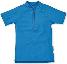 Sterntaler Badeshirt mit Reißverschluss UV 50+ Funktionsshirt kurzarm leuchtblau (Junior)