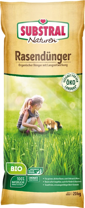 Evergreen Garden Care Substral Naturen Bio Rasendünger, 20kg