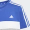 adidas Tiberio 3-Streifen Colorblock Cotton T-Shirt kurzarm semi lucid blue/medium grey heather/white (Junior) Vorschaubild