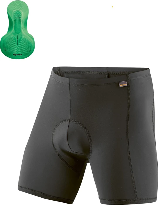 Gonso Sitivo U M Fahrradhose kurz black/bright green (Herren)