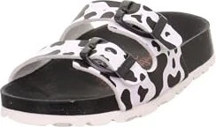 Superfit Fussbettpantoffel schwarz/weiß (Junior)
