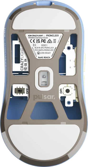 Pulsar Gaming Gears X2N CL CrazyLight Medium Wireless Wildscape Ocean, USB