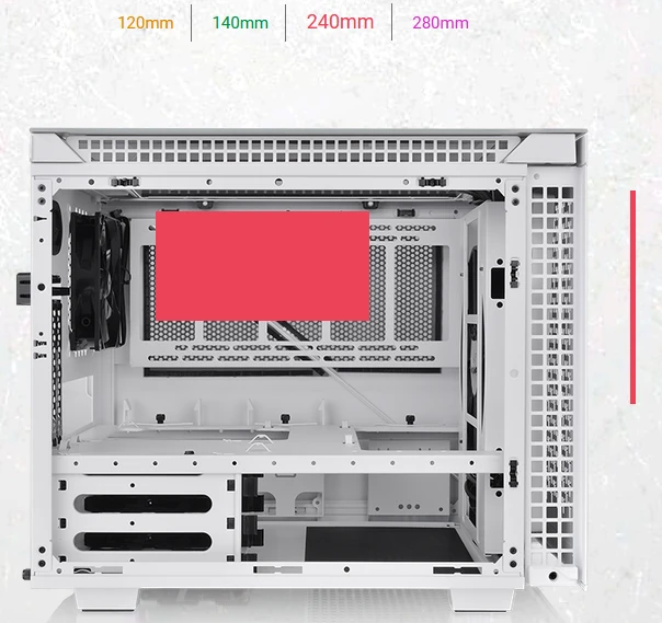 Thermaltake Divider 200 TG Snow Edition, weiß, Glasfenster