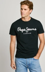 Pepe Jeans Original Stretch T-Shirt kurzarm schwarz (Herren)