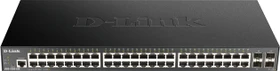 D-Link DGS-1250 Rackmount Gigabit Smart Switch, 48x RJ-45, 4x SFP+ (DGS-1250-52X)