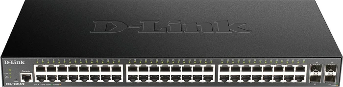D-Link DGS-1250 Rackmount Gigabit Smart Switch, 48x RJ-45, 4x SFP+