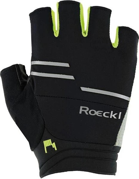 Roeckl Iguna Fahrradhandschuhe black/fluo yellow