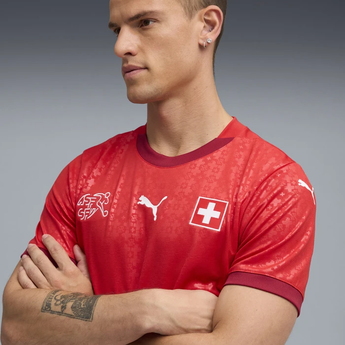 Puma UEFA EURO 2025 Schweiz Frauenteam Heimtrikot (Herren)