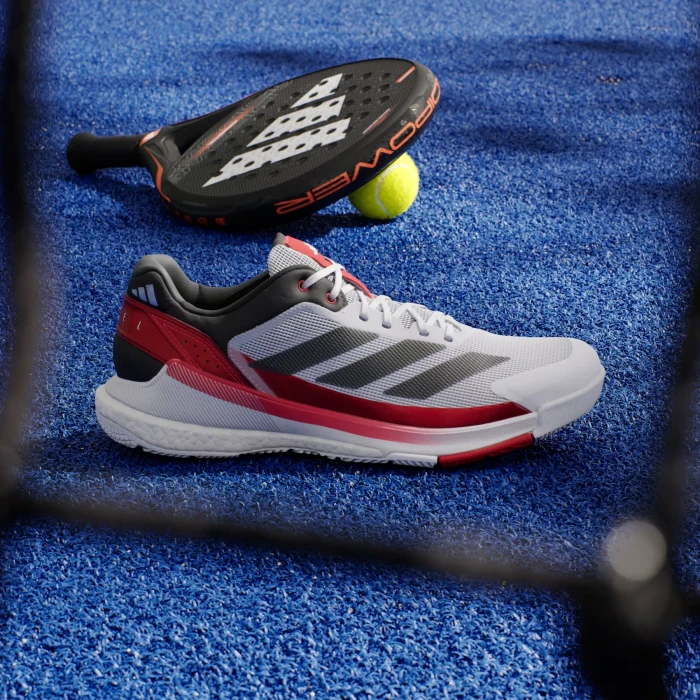adidas Crazyquick Boost Padel cloud white/core black/lucid red (Herren)