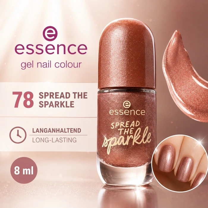 Essence gel nail colour Nagellack 78 spread the sparkle, 8ml