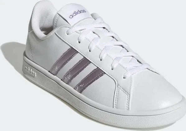 adidas Grand Court Base Beyond cloud white/matt purple met. (Damen)