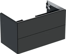 Geberit ONE Unterschrank für Waschtisch, mit zwei Schubladen, 90cm, lava/lackiert matt