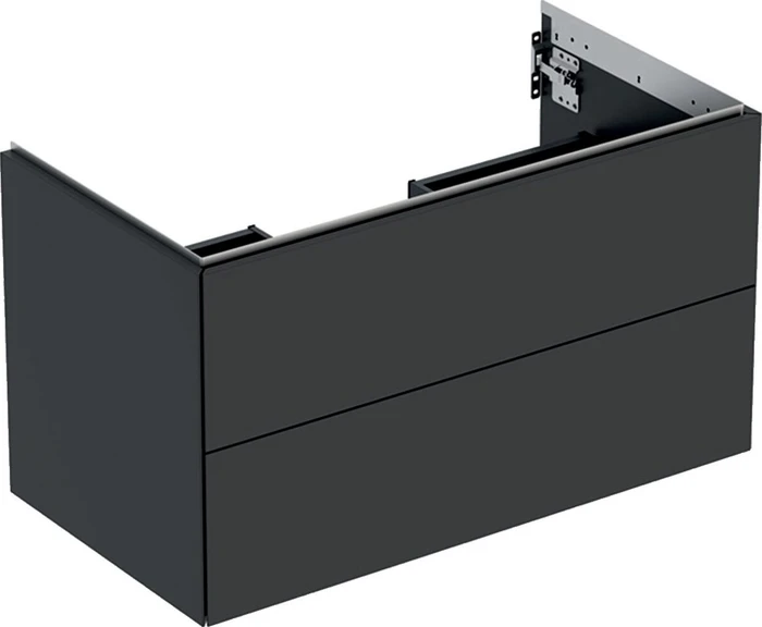 Geberit ONE Unterschrank für Waschtisch, mit zwei Schubladen, 90cm, lava/lackiert matt