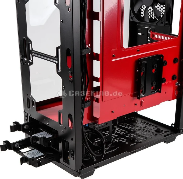 Phanteks Eclipse P300 schwarz/rot, Glasfenster