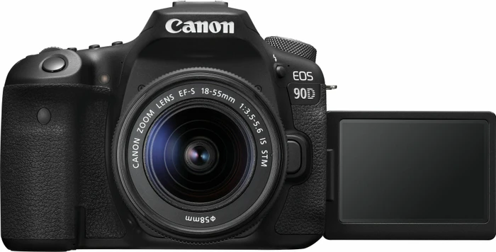 Canon EOS 90D mit Objektiv EF-S 18-55mm 3.5-5.6 IS STM