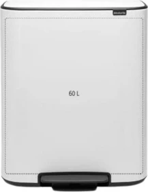 Brabantia Bo Treteimer 60l mineral concrete grey