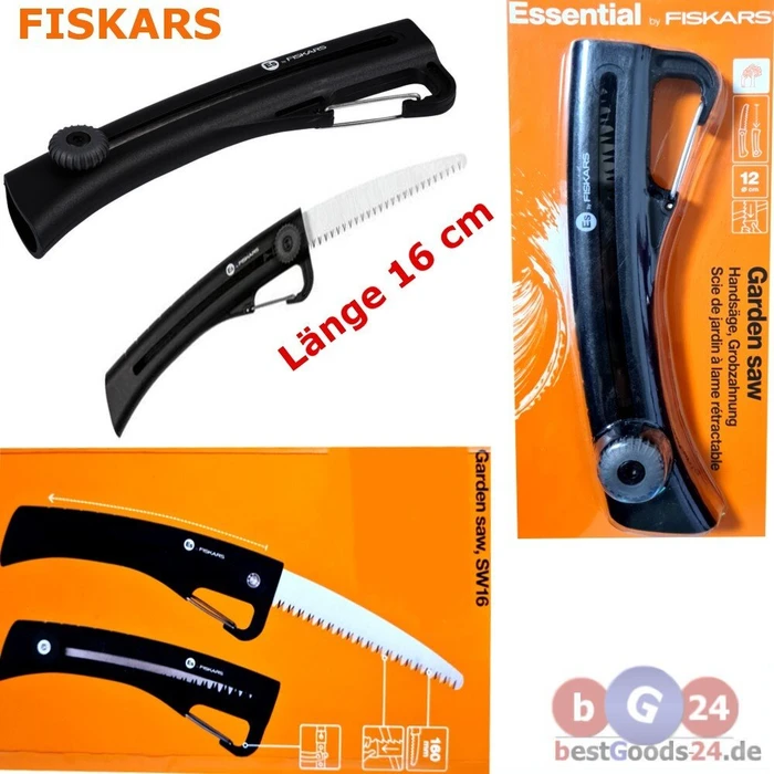 Fiskars Pro PowerTooth Handsäge, 16cm