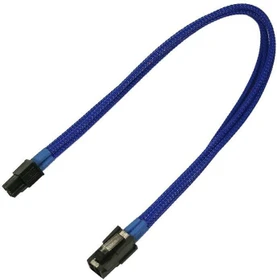 Nanoxia 4-Pin ATX12V Verlängerung 30cm, sleeved blau (NXP4V3EB)