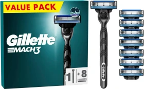 Gillette Mach3 Rasierer + 8 Wechselklingen