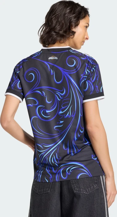 adidas FIFA WM 2026 Argentinien Auswärtstrikot kurzarm black/lucid blue/blue burst (Damen)