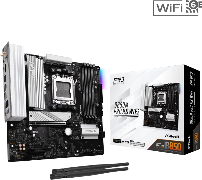 ASRock B850M Pro RS WiFi (AMD AM5)
